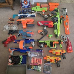 Nerf guns and accessories