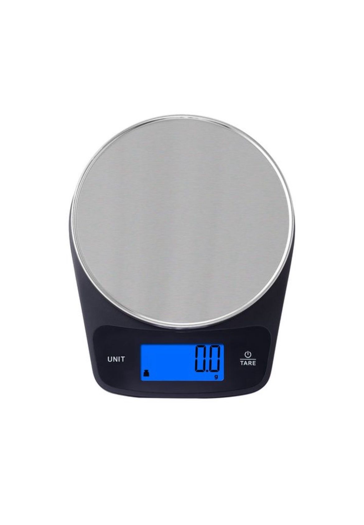 Mainstays Waterproof Digital Kitchen Scale With Blue Backlit - Black