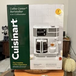 Cuisinart Coffee Center BaristaBar 4-in-1 Coffee Espresso Maker | Brand New in Box! 