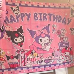 Happy Birthday Kuromi Banner