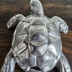 $15.00 - Pewter Trinket Turtle Decor - Multifunctional Uses!  Like New Condition!