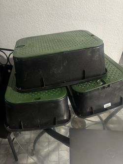 Irrigation valve boxes
