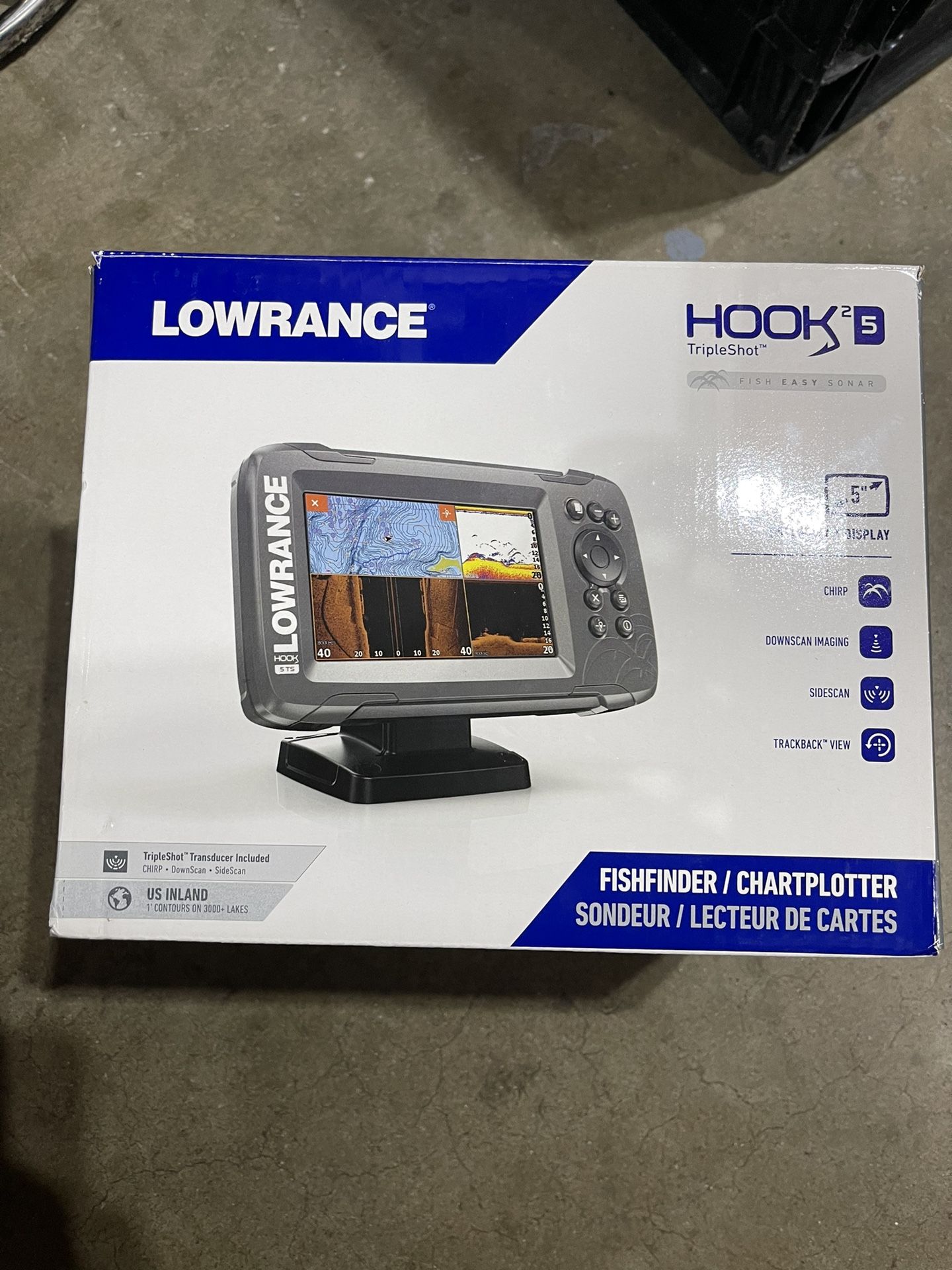 Lowrance Hook2 5 TS Triple Shot Fish Finder