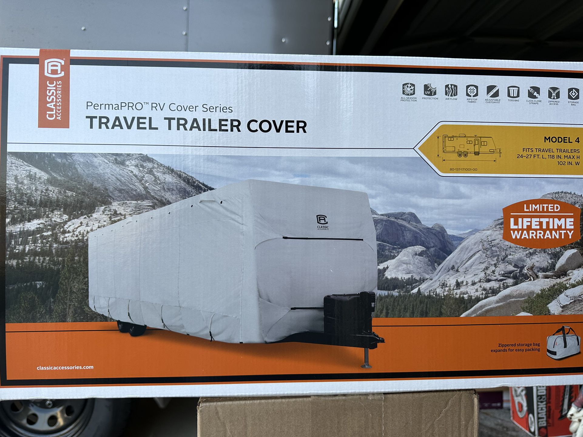 TRAVEL TRAILER COVER, MADE BY CLASSIC ACCESSORIES