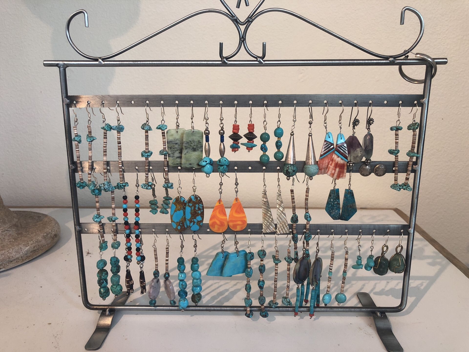 Gorgeous real turquoise assorted earrings