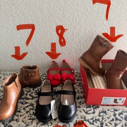 All New Girls Size 7-8 Shoes