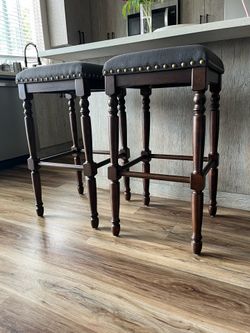 Two 30" Bar Height Barstools