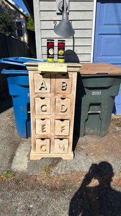 Alphabet drawer