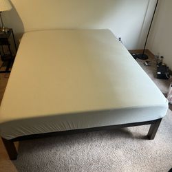 Queen Bed Mattress And frame 
