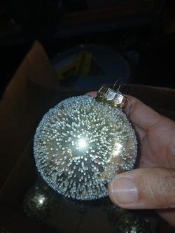 Vintage Glass Ornaments Box Of 80