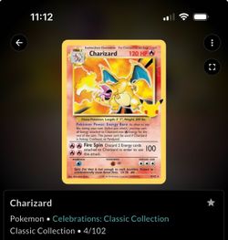 Celebrations charizard MINT