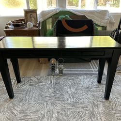 Black wood Console table 