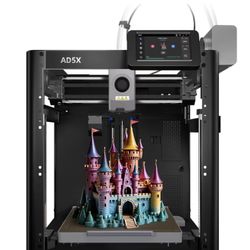 FLASHFORGE AD5X Multi-Color 3D Printer with IFS, 600mm/s High Speed, 300°C High Temp Direct Extruder, Fully Auto Leveling, All Metal CoreXY,4-Color Pr