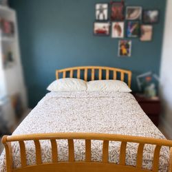 Full size Bed Frame + Mattress + Box Spring