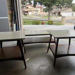 Coffee Table With Two End Table 