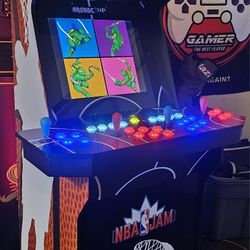 Shaq Edition NBA Jam Arcade1up Cabinet With Over 15,000 Video Games 