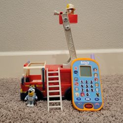 Bluey Firetruck And Phone 