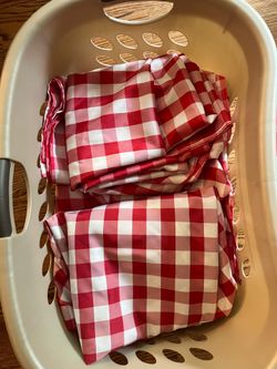 Red and White Checkered Table Cloths