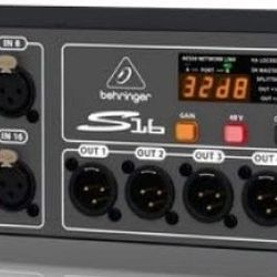 Behringer S16 16-input / 8-output Digital Stage Box (S16d2)