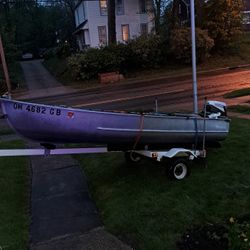 12 FT. BOAT W/ TRAILER