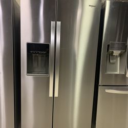 WHIRLPOOL COUNTER DEPTH SIDE BY SIDE DOOR REFRIGERATOR 