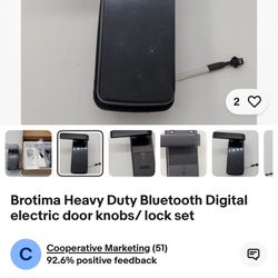 Brotima Heavy Duty Bluetooth Digital electric door knobs/ lock set