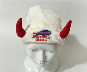 Buffalo Bills Beanie Hat with Horns