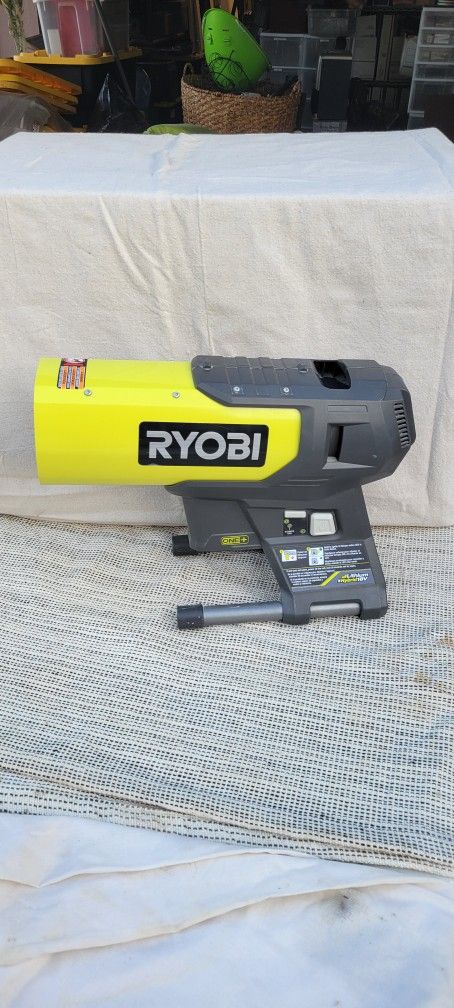 Ryobi Propane Heater Lithium 18V Hybrid Battery Or 115v Fan Operation