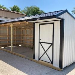 10x24 Run-in Shed With Tackroom | RTO Available