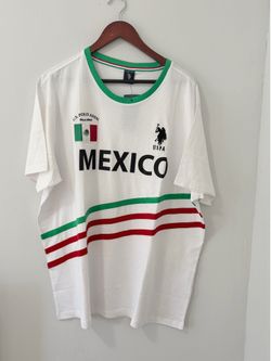 U.S. Polo Assn. Mexico Dual Stripe Jersey T-shirt features green striped neck trim sizeXXL men’s