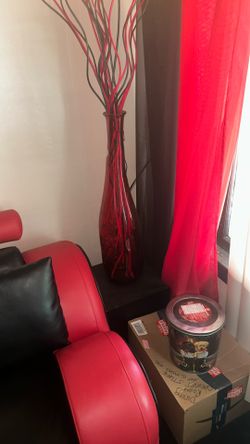 Red Glass Vase