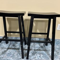 Bar Stools (2)- Wooden 