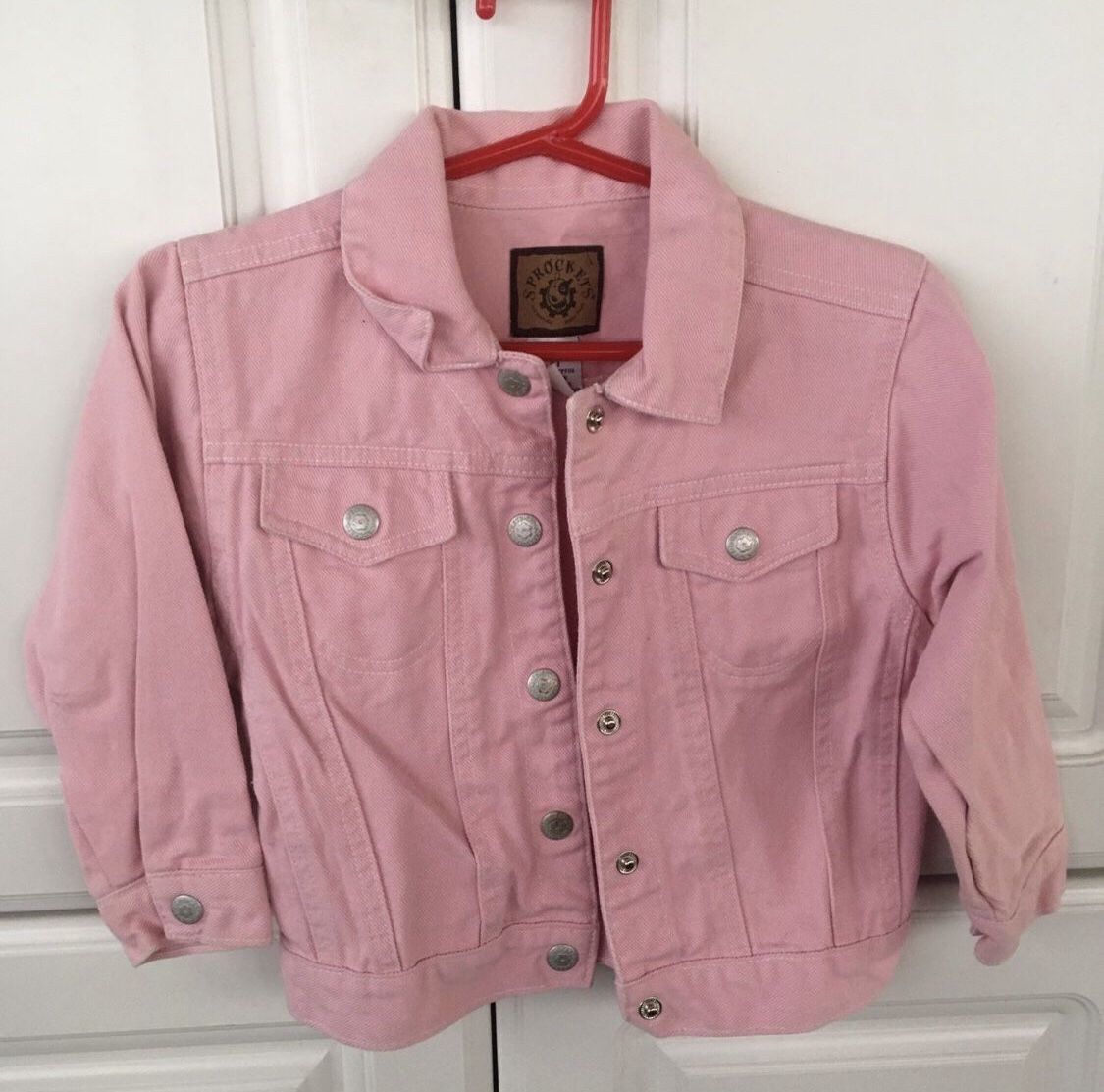 Girls Pink Jean Jacket Size 4T