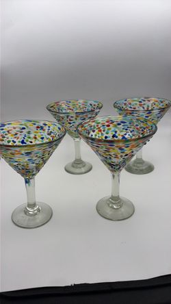 Confetti Martini Glasses from Mexico