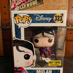 POP! Funko Disney #323 Mulan Diamond Collection Hot Topic Exclusive
