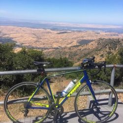 Trek Road Bike Blue and Yellow