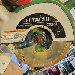 Hitachi c10fsh compound miter saw