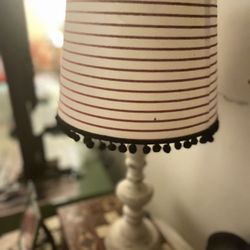 Anthropologie Striped Table Lamp