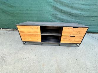 CB2 Congo Media Console Entertainment Center Tv Stand Cabinet Sideboard Credenza