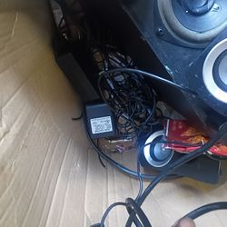 Steering wheel for PC gas pedal speakers