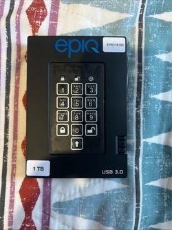 Epiq 1TB padlock hard drive storage usb 3.0