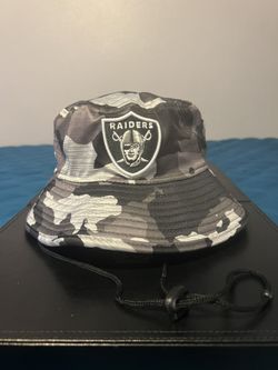 Las Vegas Raiders New Era Bucket Hat Black Camo Adult (One Size Fits All) Brand New 