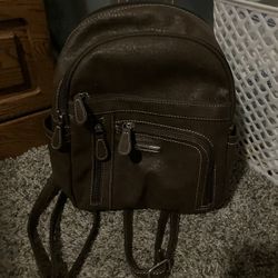Small Brown Backpack Purse LIKE NEW