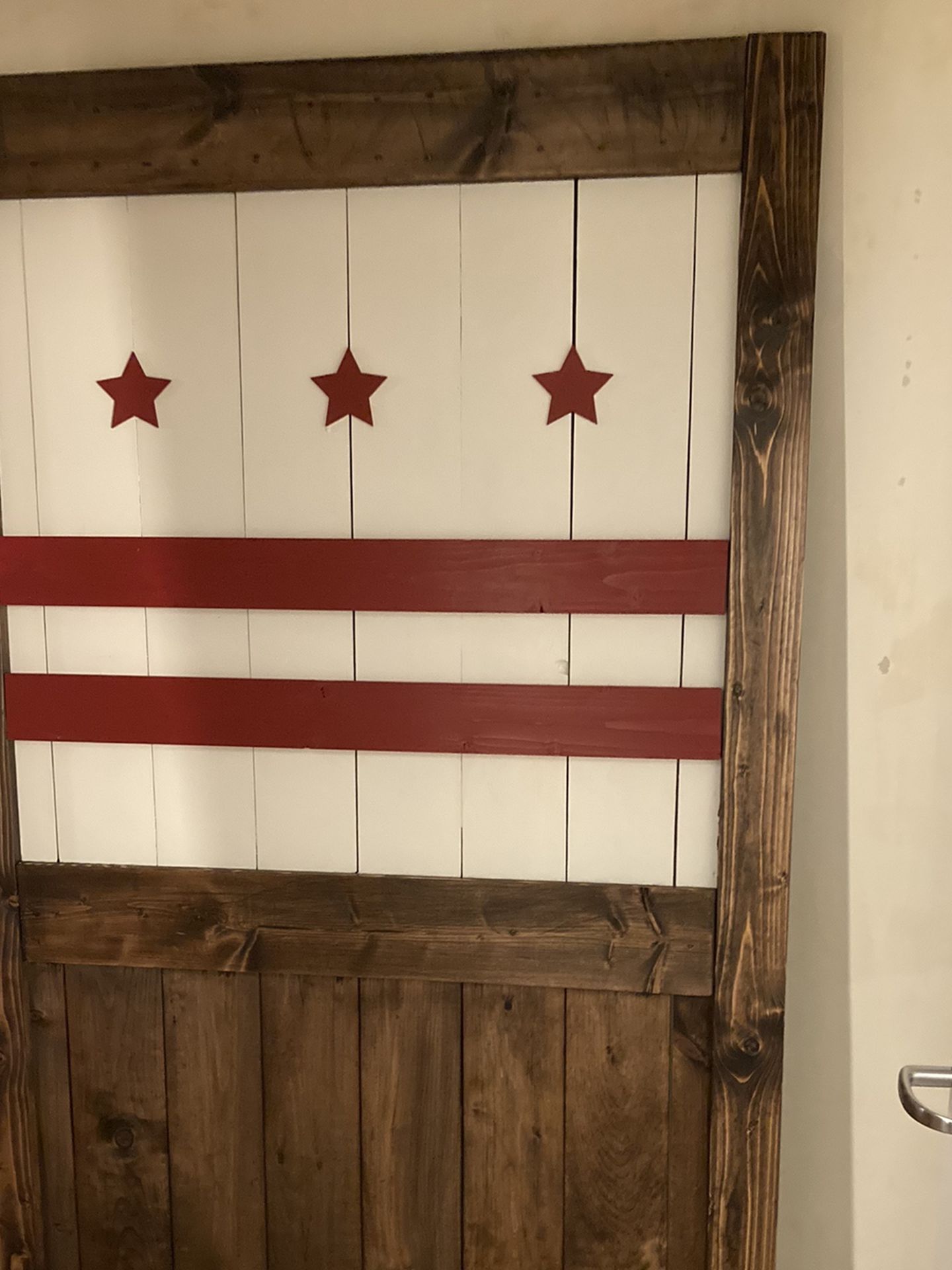 Barn Door With DC Flag