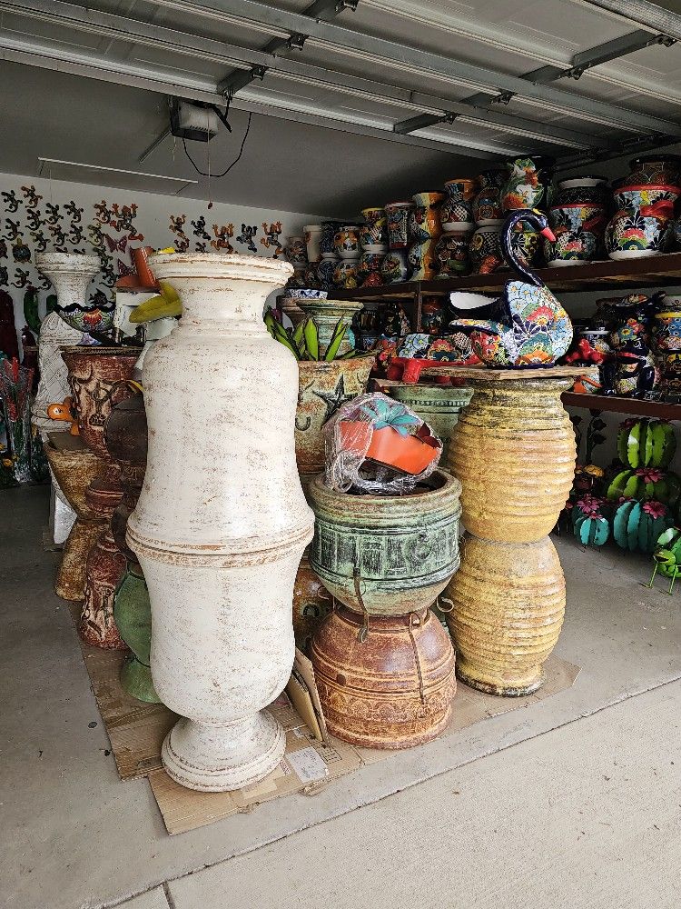 Mother's Day Weekend Before Is Here! Plants, Clay Pots, Talavera Pots, Yard Art, Talavera, Spinners,