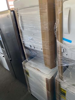 27" GE stackable gas  new condition