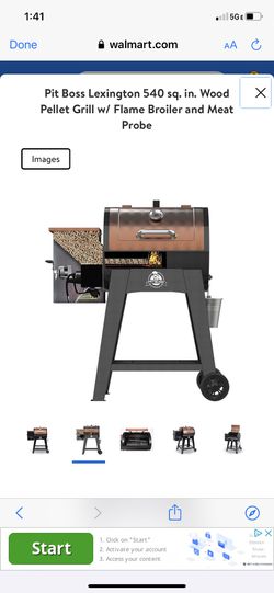 Pit Boss Lexington 540 Sq. In. Wood Pellet Grill With Flame Broiler and  Meat Probe
