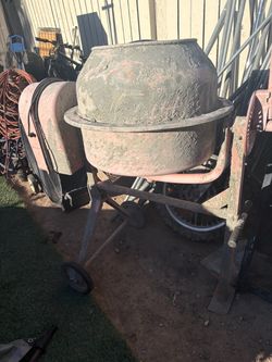 Electric Cement Mixer with Wheels