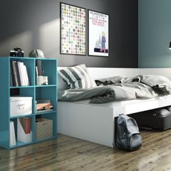 11" 6 Cube Organizer Shelf Turquoise - Room Essentials