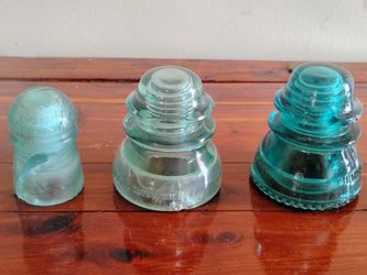 Vintage glass insulators